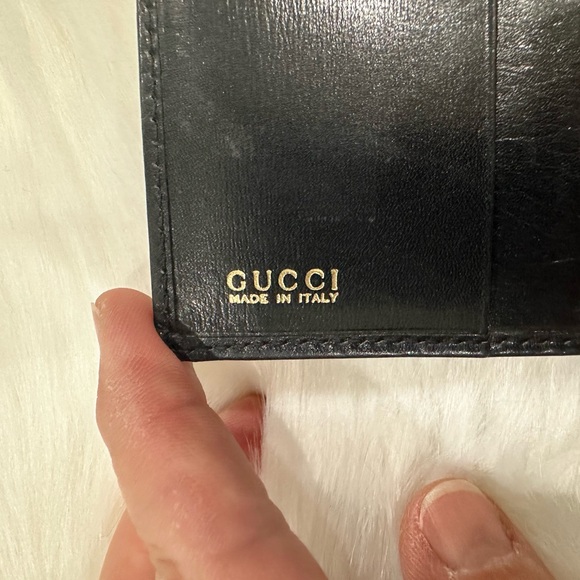 Gucci black leather wallet with gold hardware - Picture 7 of 7